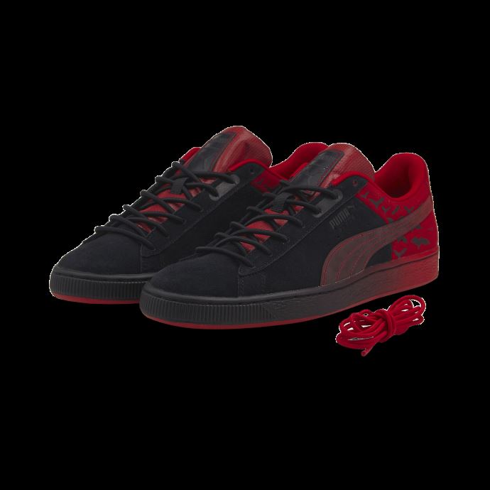 Baskets Classiques Puma Canada X Batman En Daim Noir-cerise De La Barbade