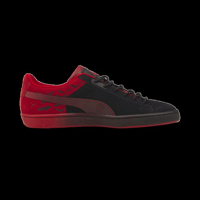 Baskets Classiques Puma Canada X Batman En Daim Noir-cerise De La Barbade
