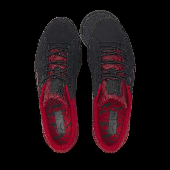 Baskets Classiques Puma Canada X Batman En Daim Noir-cerise De La Barbade
