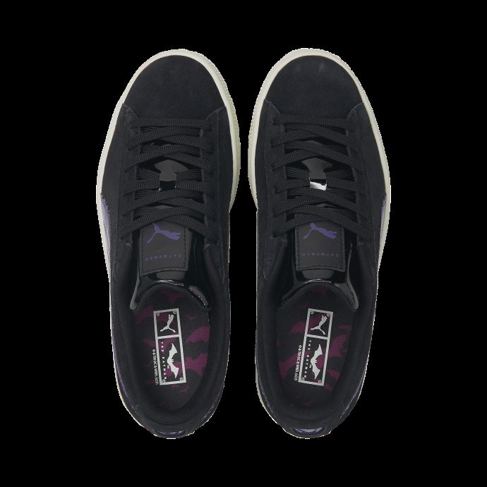 Baskets Puma Canada X Batman Catwoman En Daim Noir Héliotrope Pour Femme
