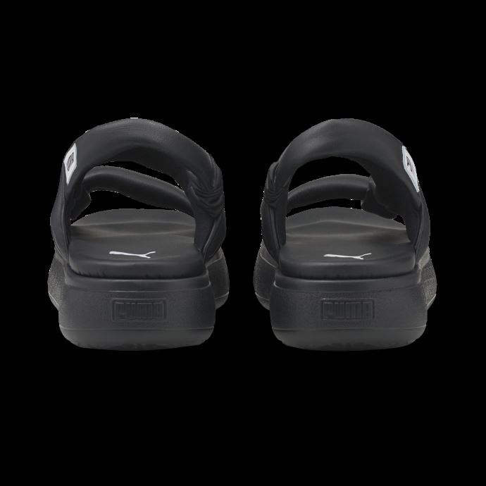 Puma Canada Sandales Mayu D'été En Daim Noir-blanc Pour Femme
