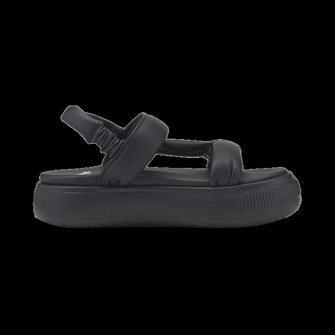 Puma Canada Sandales Mayu D'été En Daim Noir-blanc Pour Femme
