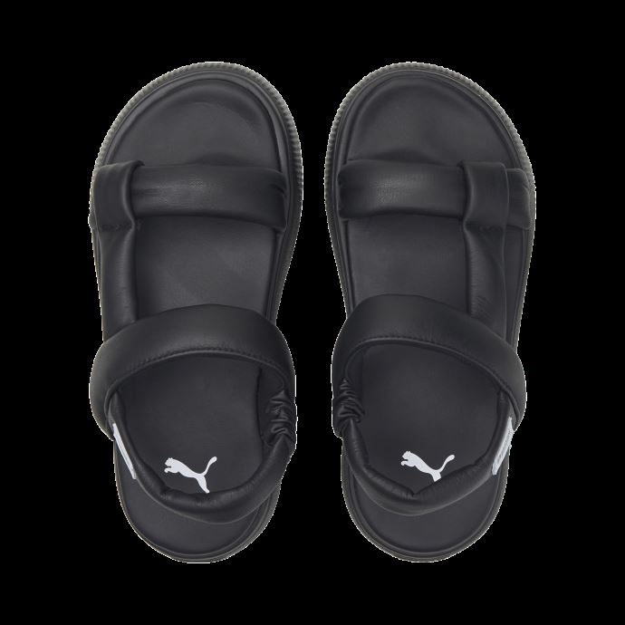 Puma Canada Sandales Mayu D'été En Daim Noir-blanc Pour Femme
