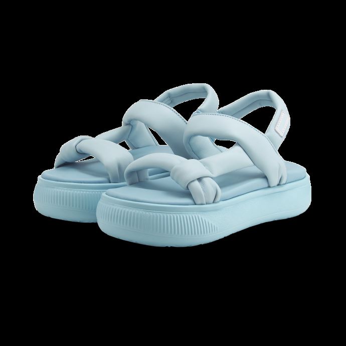 Sandales D'été En Daim Mayu Pour Femmes Puma Canada Aquamarine-white