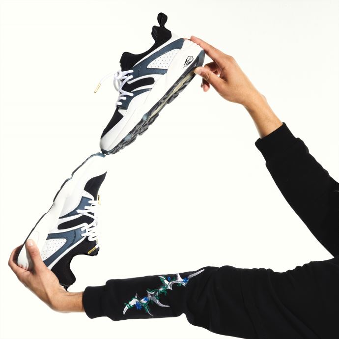 Puma Canada Blaze Of Glory Baskets Premium Noir-ardoise-whisper Blanc
