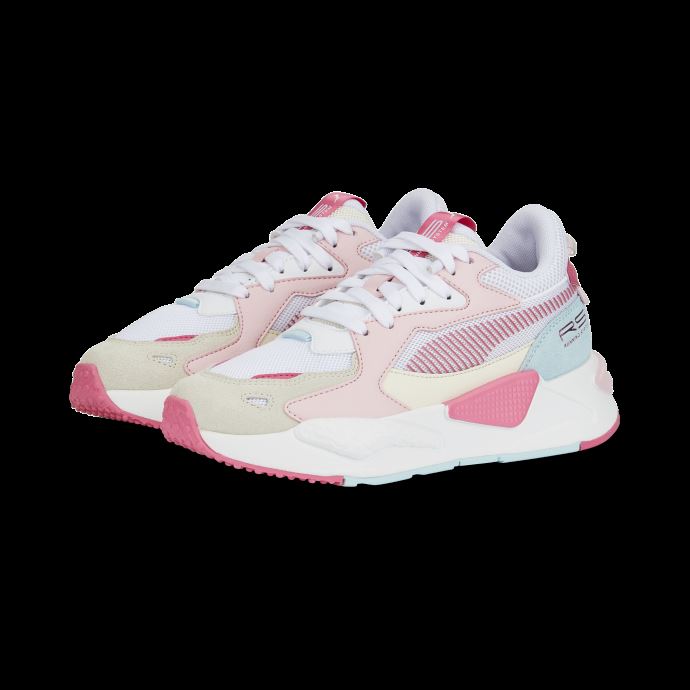 Rs-z Top Baskets Jeunesse Puma Canada White-sunset Pink