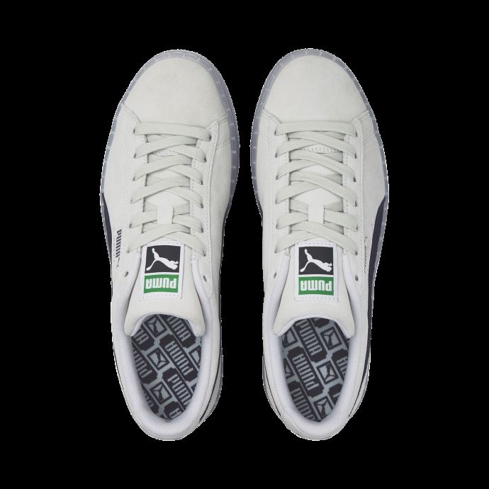 Baskets Translucides En Daim Blanc-bleu Minéral Puma Canada
