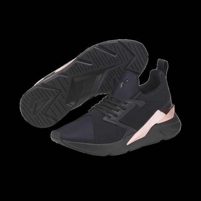 Puma Canada Muse X5 Metal Noir-or Rose Baskets Femme