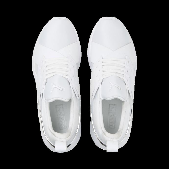 Baskets Femme Puma Canada Muse X5 Metal Blanc-argent
