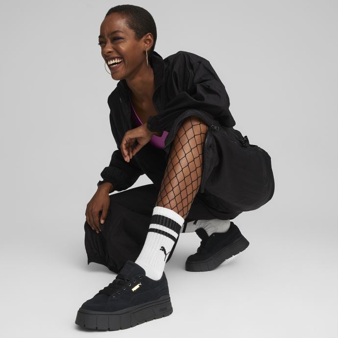 Puma Canada Mayze Stack Daim Baskets Femme Noir
