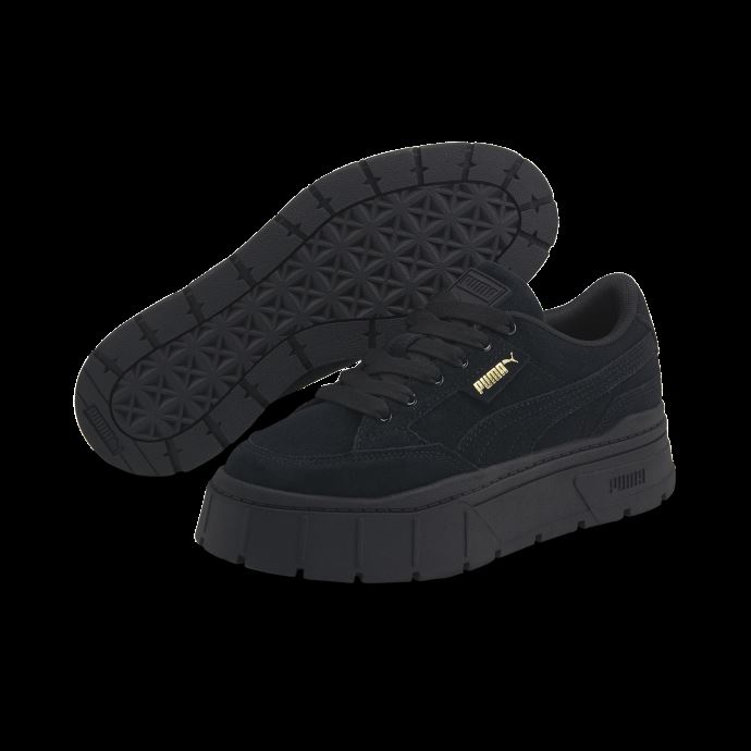 Puma Canada Mayze Stack Daim Baskets Femme Noir
