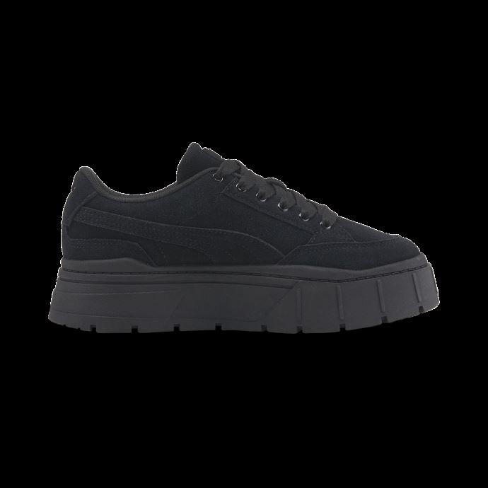 Puma Canada Mayze Stack Daim Baskets Femme Noir
