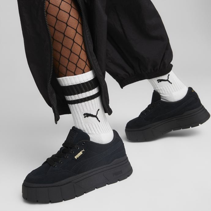Puma Canada Baskets En Daim Mayze Stack Femme Noir
