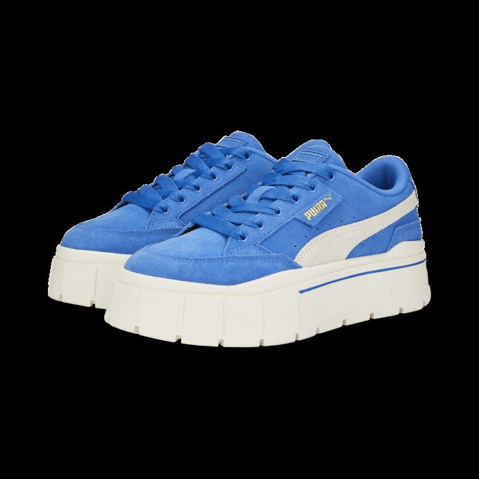 Puma Canada Baskets En Daim Mayze Stack Femme Nebulas Bleu