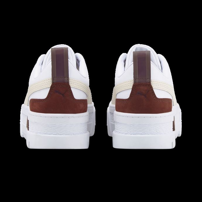 Puma Canada Baskets Femme Prune Mayze Luxe Blanc Poussiéreux
