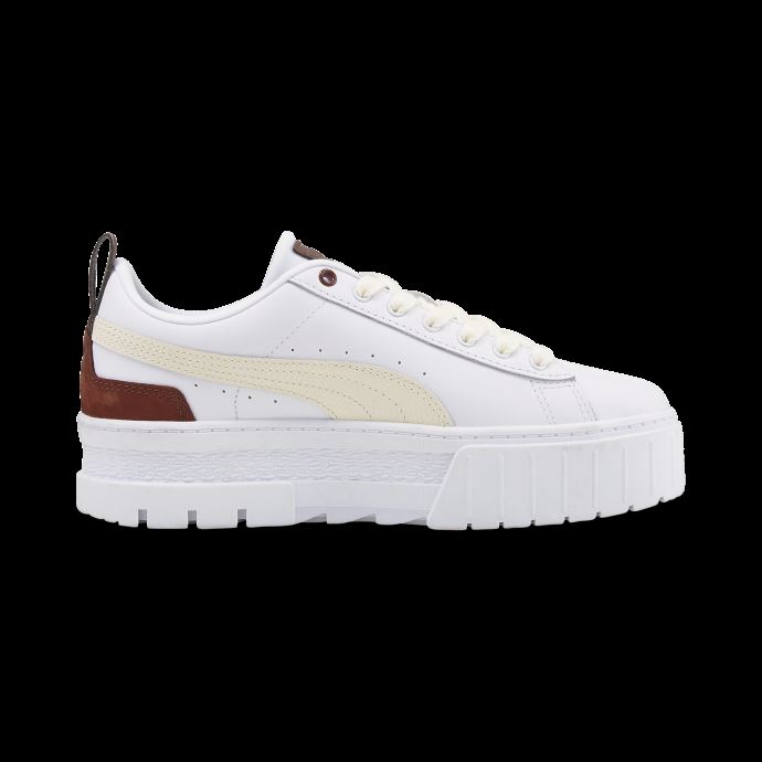 Puma Canada Baskets Femme Prune Mayze Luxe Blanc Poussiéreux
