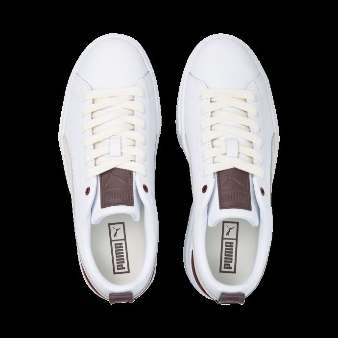 Puma Canada Baskets Femme Prune Mayze Luxe Blanc Poussiéreux
