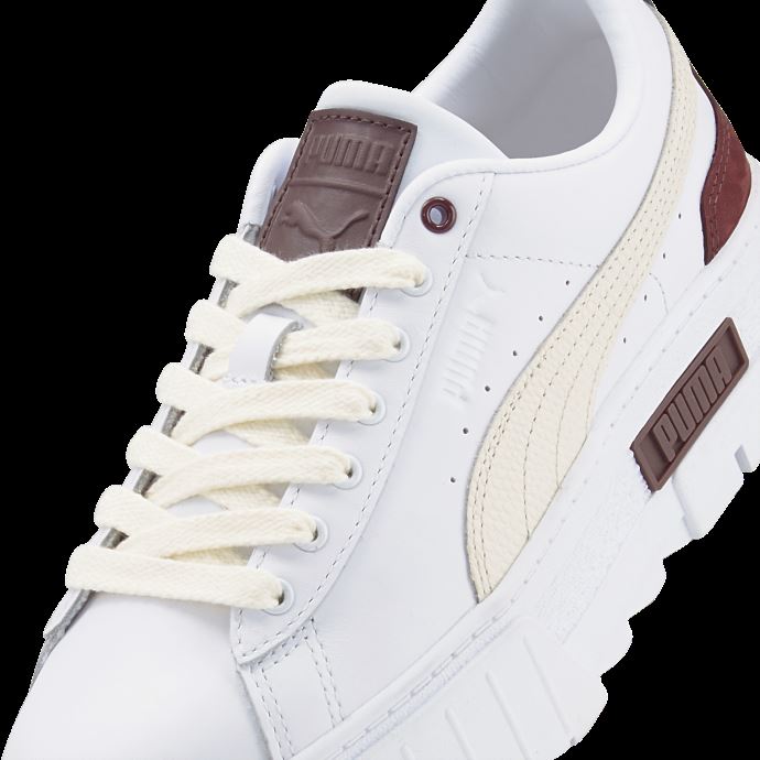 Puma Canada Baskets Femme Prune Mayze Luxe Blanc Poussiéreux
