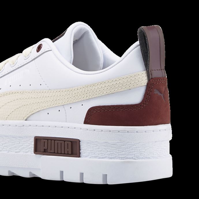 Puma Canada Baskets Femme Prune Mayze Luxe Blanc Poussiéreux
