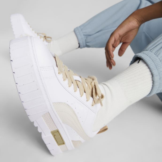 Baskets Mayze Luxe Blanc-kaki Pâle Pour Femmes Puma Canada
