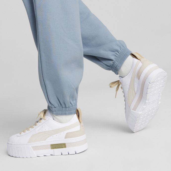 Baskets Puma Canada Mayze Luxe Blanc Kaki Pour Femmes
