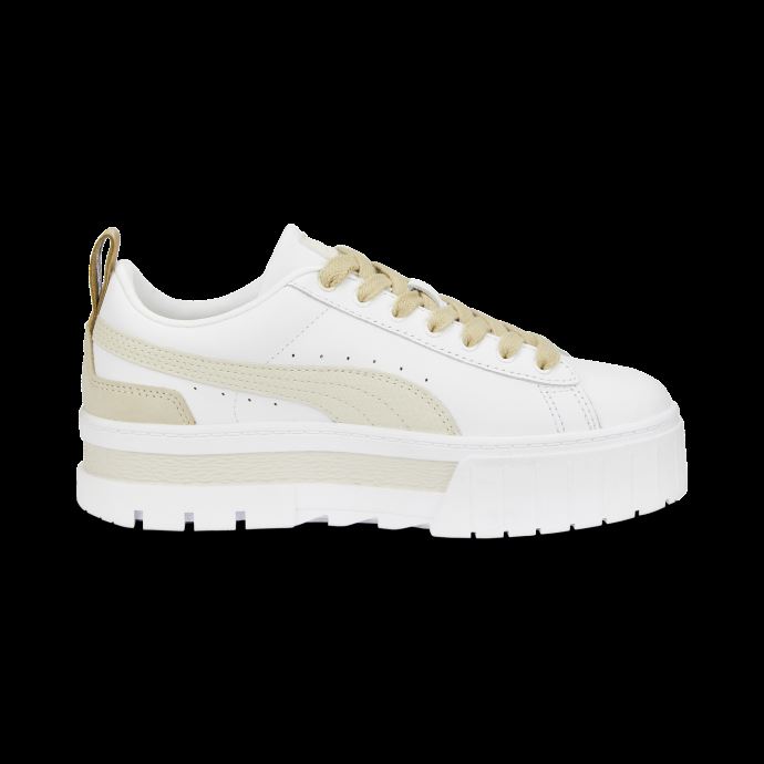 Baskets Puma Canada Mayze Luxe Blanc Kaki Pour Femmes
