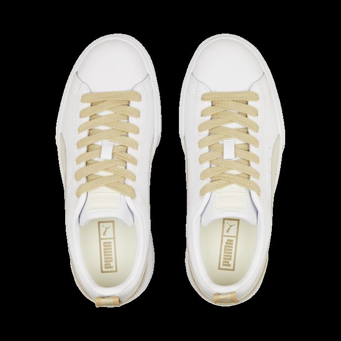 Baskets Puma Canada Mayze Luxe Blanc Kaki Pour Femmes
