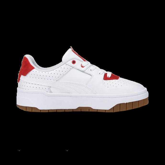 Baskets Puma Canada Cali Dream Heritage Blanc Gomme Rouge Pour Femme
