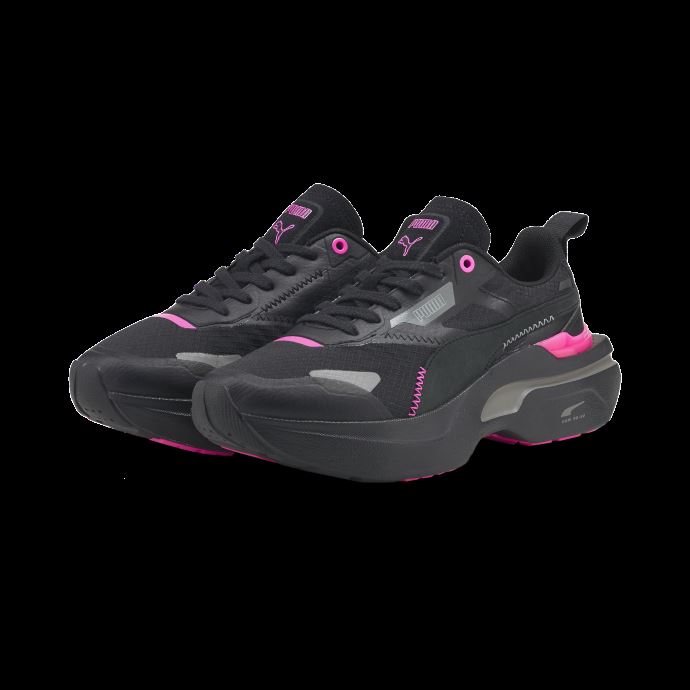 Baskets Femme Kosmo Rider Puma Canada Noir-rose Lumineux