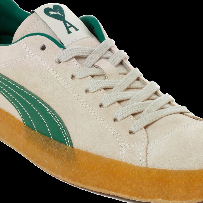 Puma Canada X Ami Daim Crepe Chaussures De Basketball Immaculées
