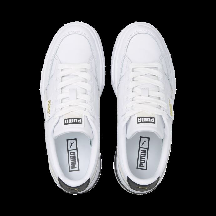 Baskets Mayze Stack Pour Femmes Blanc-gris Vaporeux Puma Canada
