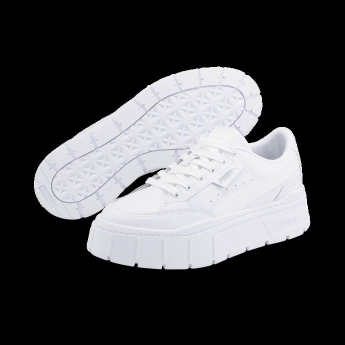 Baskets Mayze Stack En Cuir Blanc Femmes Puma Canada
