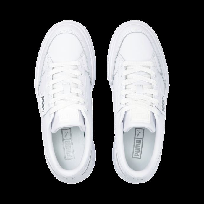 Baskets Mayze Stack Cuir Femme Puma Canada Blanc
