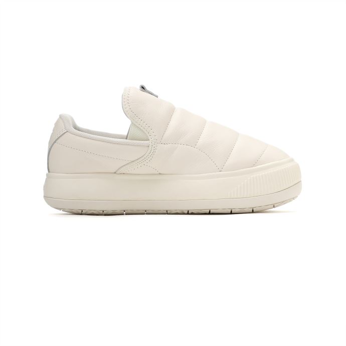 Daim Mayu Slip-on Cuir Femmes Baskets Puma Canada Guimauve-blanc

