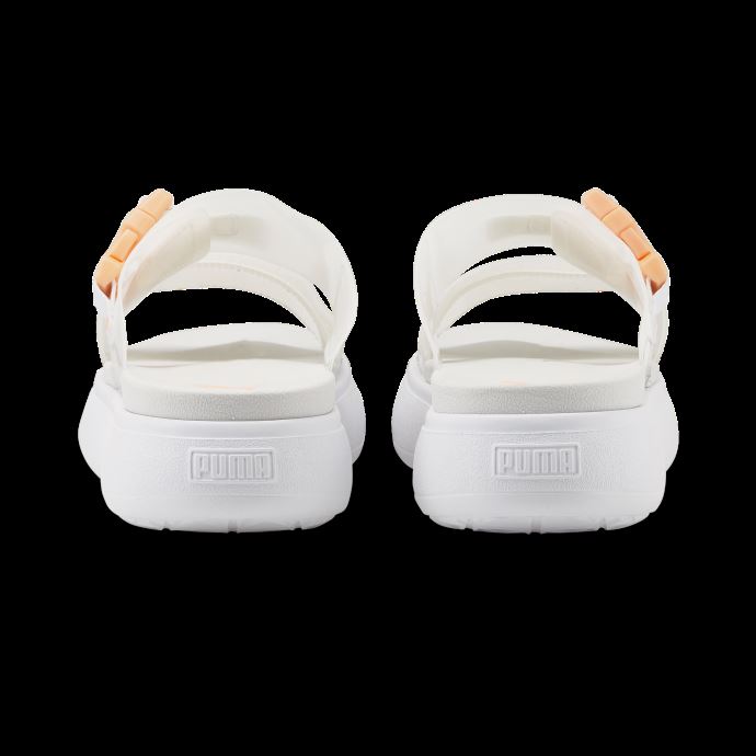 Puma Canada Suède Mayu Pop Sandales De Natation Pour Femme Blanc Nimbus Cloud Fizzy Melon
