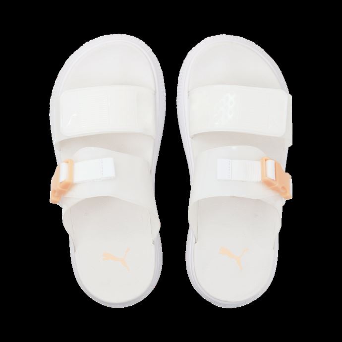 Puma Canada Suède Mayu Pop Sandales De Natation Pour Femme Blanc Nimbus Cloud Fizzy Melon
