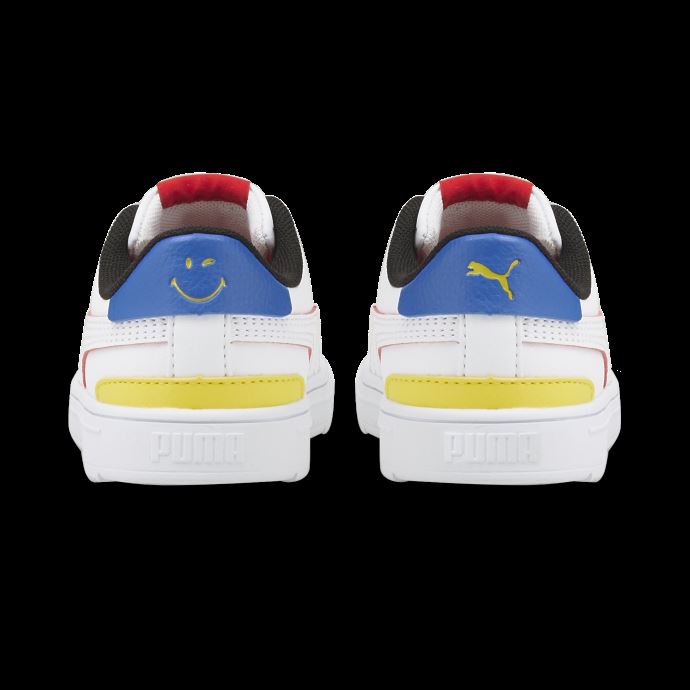Chaussures Bébé Puma Canada X Smileyworld Serve Pro Blanc-rouge-bleu Royal-jaune
