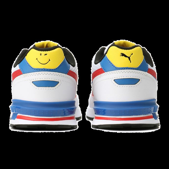 Baskets Puma Canada X Smileyworld Graviton Grands Enfants Blanc-rouge-jaune Vibrant-royal
