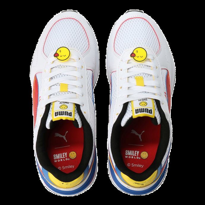 Baskets Puma Canada X Smileyworld Graviton Grands Enfants Blanc-rouge-jaune Vibrant-royal
