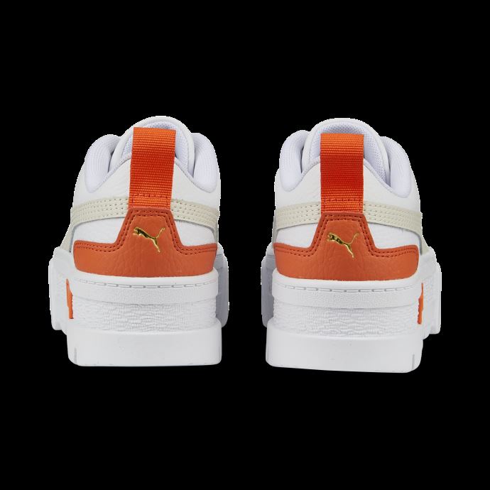 Baskets Pour Jeunes En Cuir Mayze Blanc-gris Vaporeux Puma Canada
