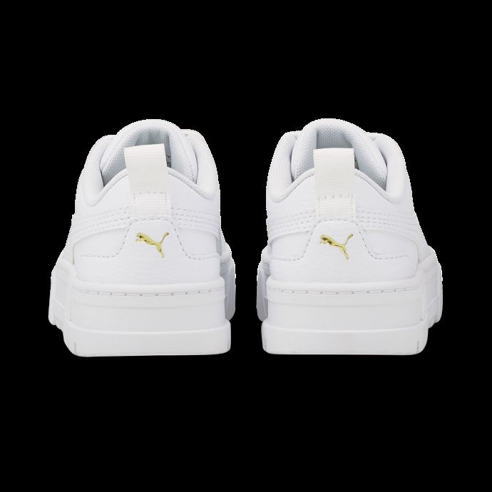 Chaussures Mayze En Cuir Pour Petits Enfants White-team Gold Puma Canada
