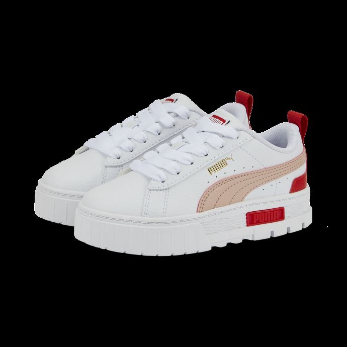 Chaussures Pour Petits Enfants En Cuir Mayze Puma Canada Blanc-rose Quartz