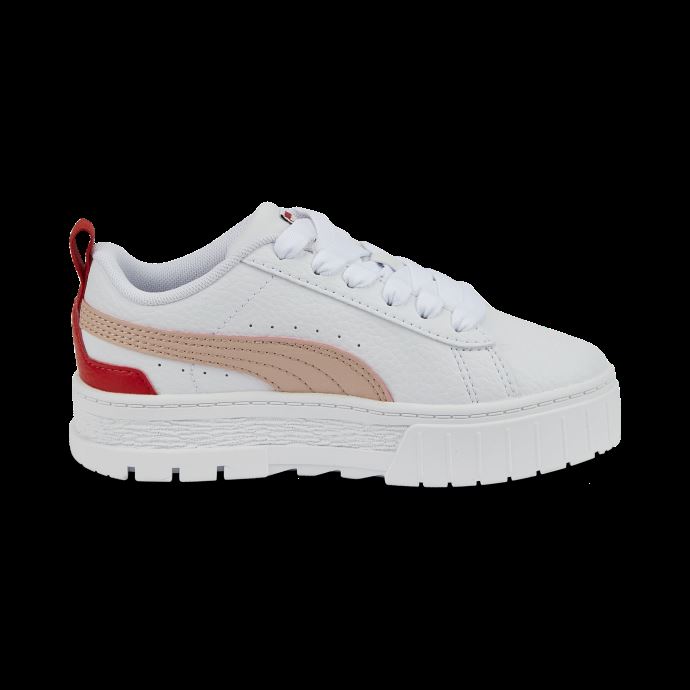Chaussures Pour Petits Enfants En Cuir Mayze Puma Canada Blanc-rose Quartz
