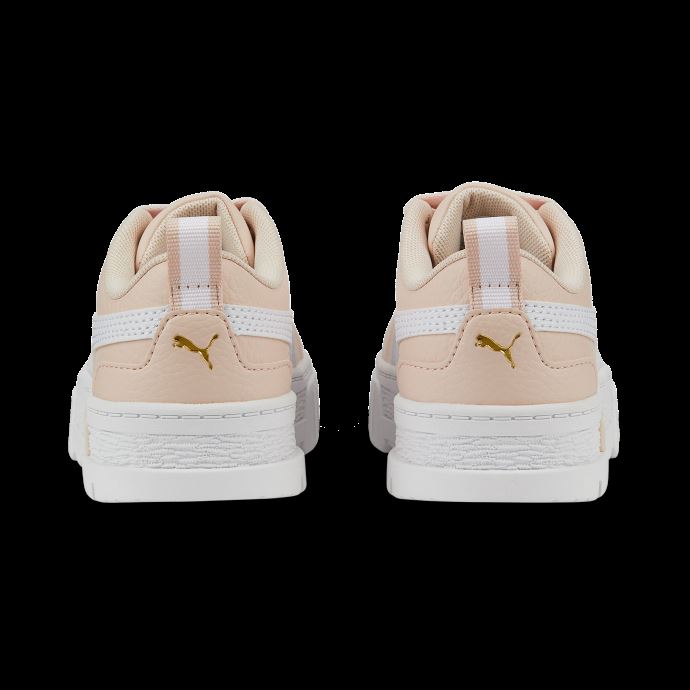 Puma Canada Mayze Baskets Enfant En Cuir Island Rose-blanc

