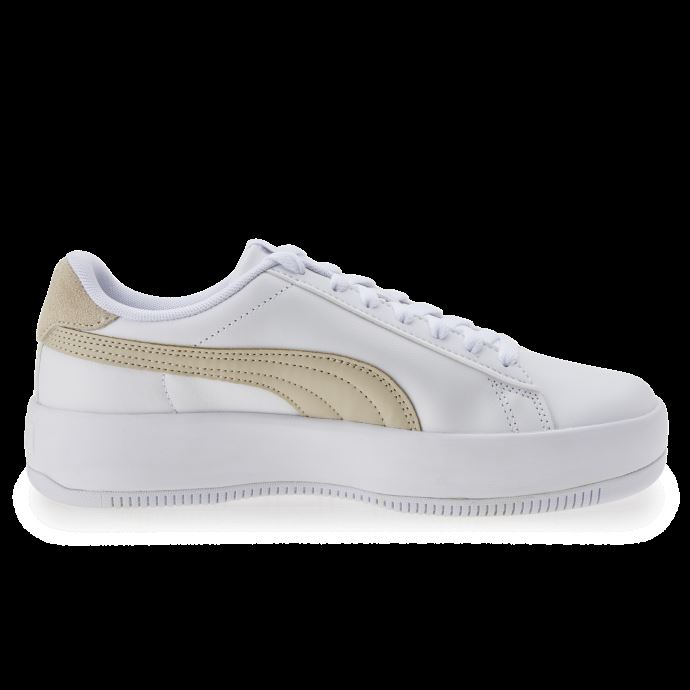 Puma Canada Lily Platform Laced Femmes Baskets Blanc-peyote-gris Glacier
