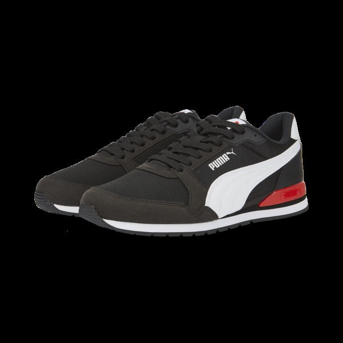 Baskets Puma Canada St Runner V3 Mesh Noir-blanc-rouge à Haut Risque
