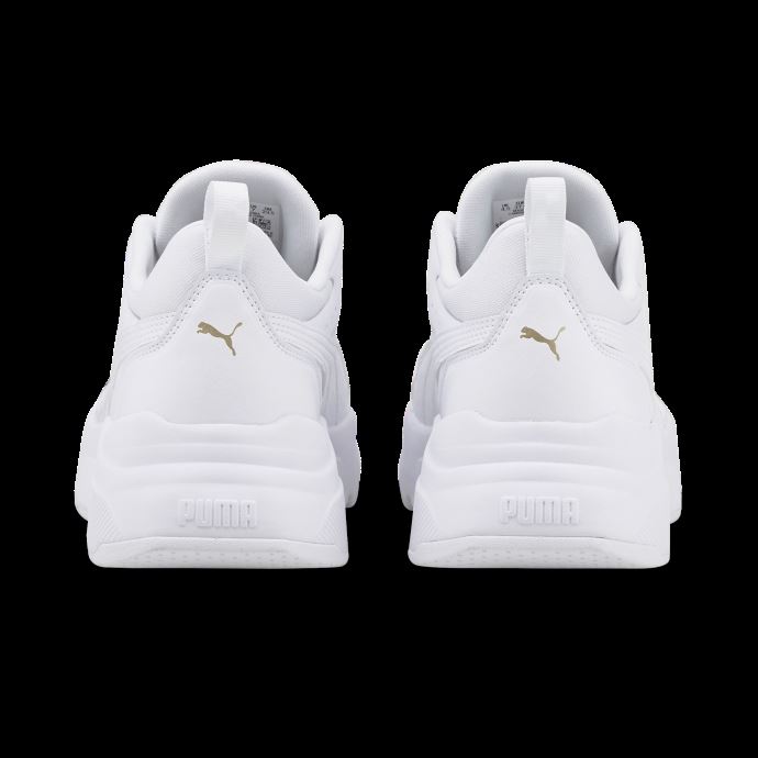 Puma Canada Blanc-blanc-team Or Cassia Baskets Pour Femmes
