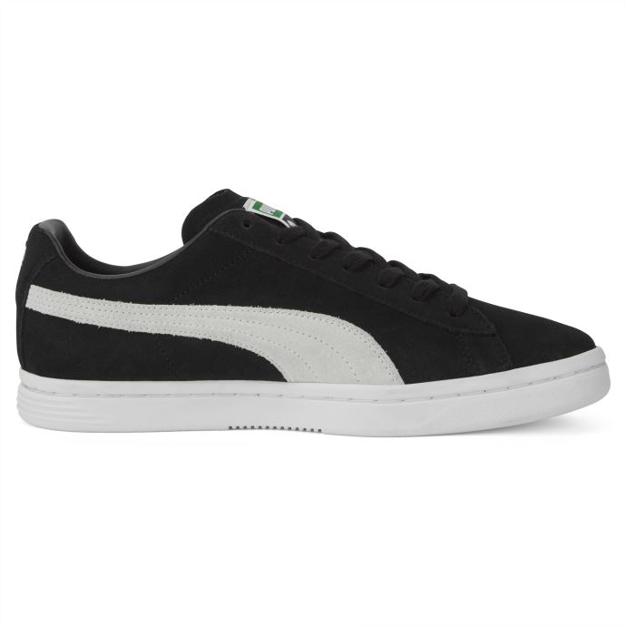 Baskets En Daim Puma Canada Court Star Noir-blanc-team Gold
