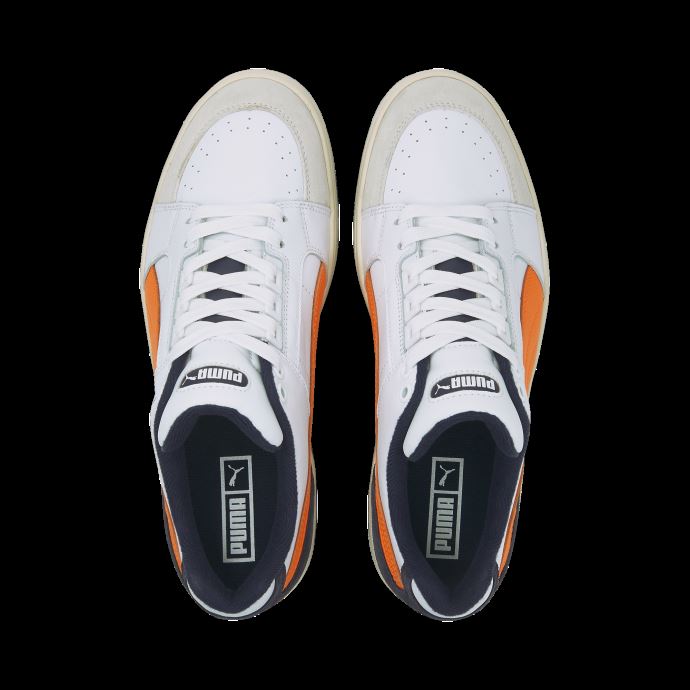 Baskets Rétro Puma Canada Slipstream Lo Blanc-vibrant Orange
