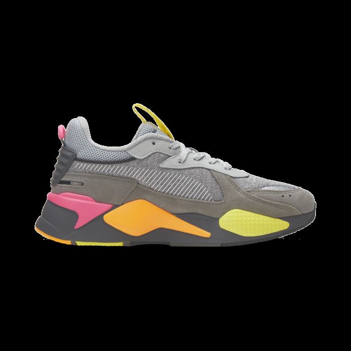 Baskets Puma Canada Rs-x Highlighter Taille Haute-gris Ultra-rose Fluo Pour Homme
